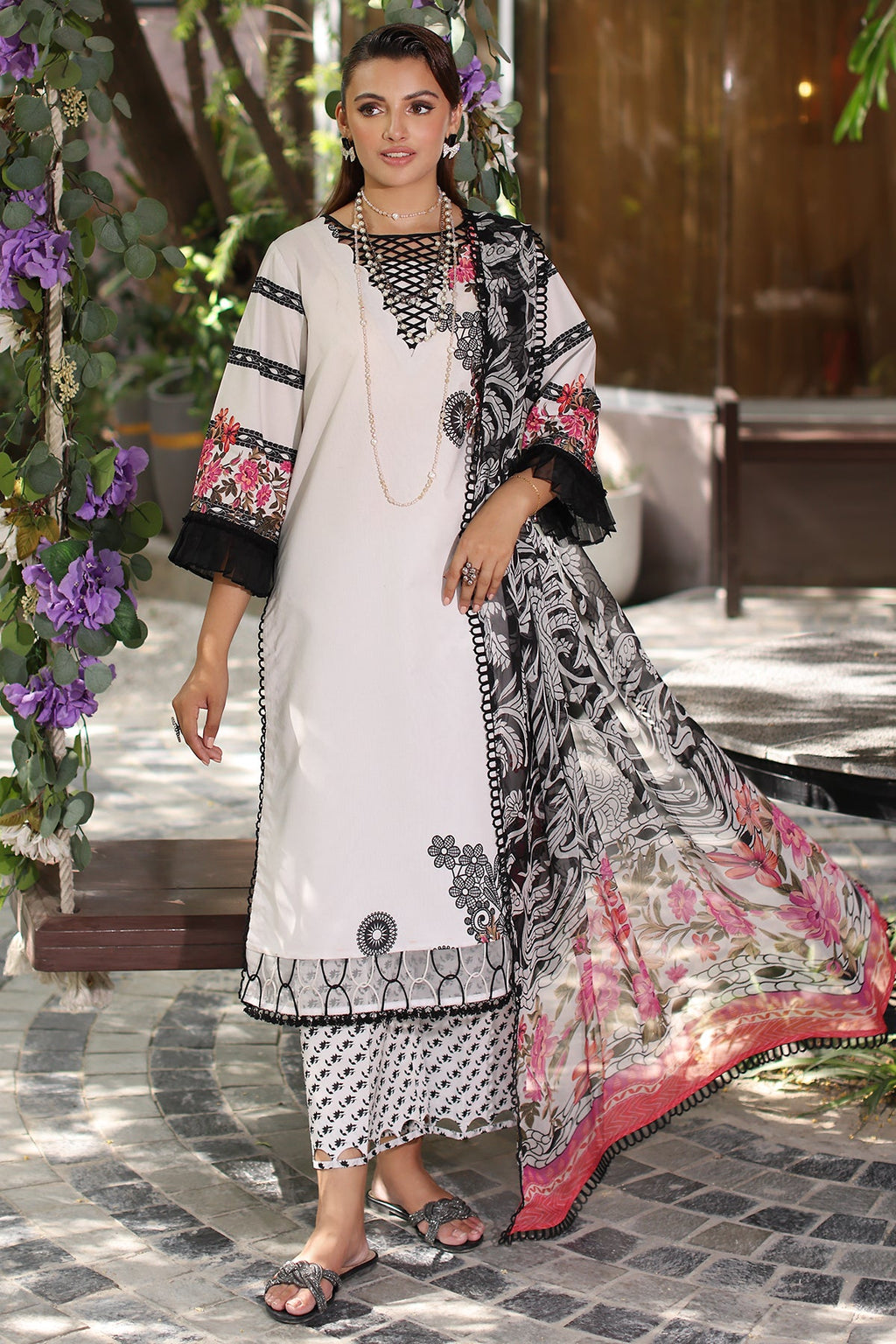 3-PC Unstitched Printed Lawn Collection CP5-05