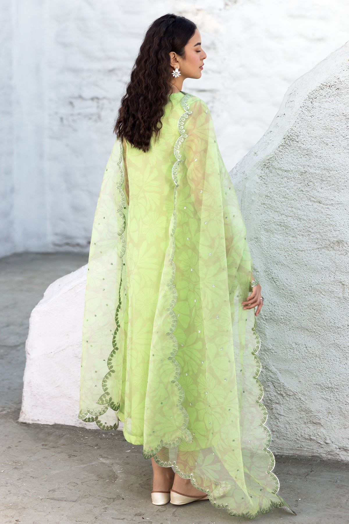 3-PC Embroidered Organza Suit CMA-5-022