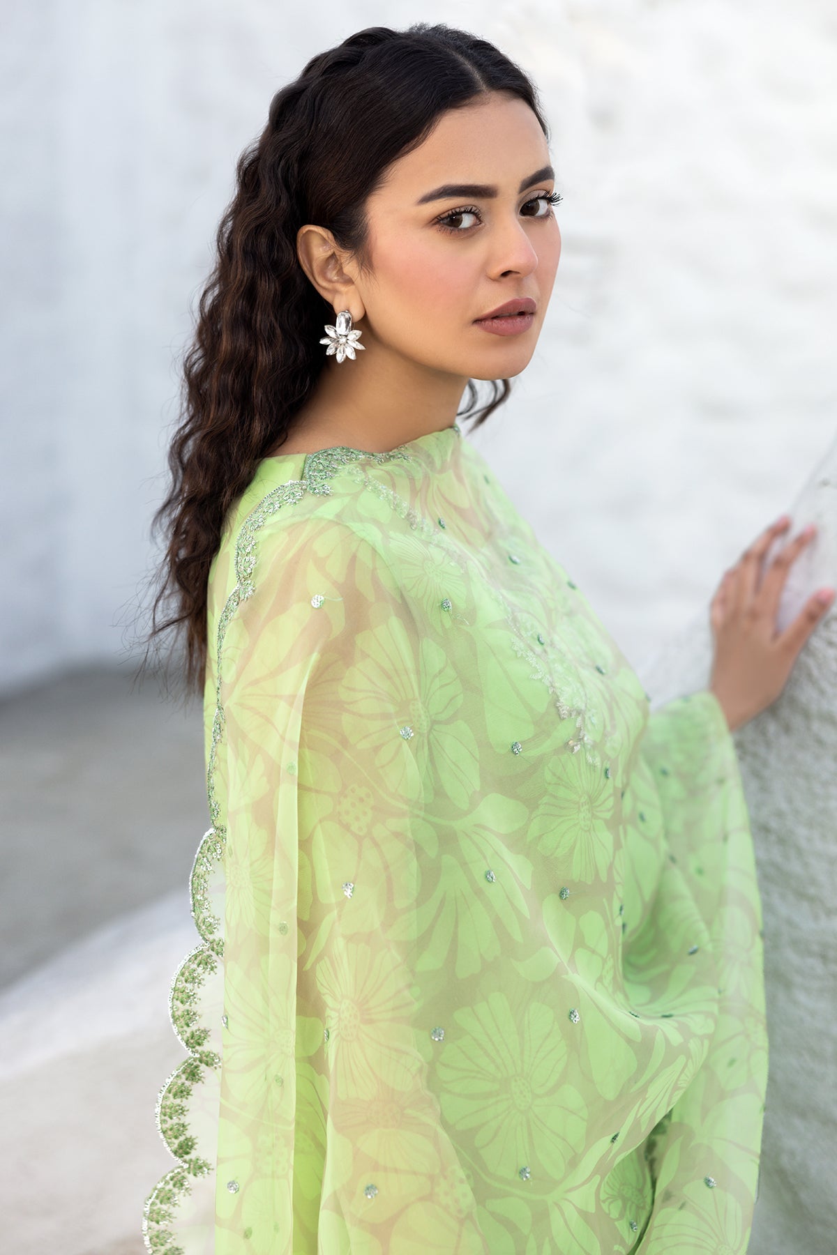 3-PC Embroidered Organza Suit CMA-5-022