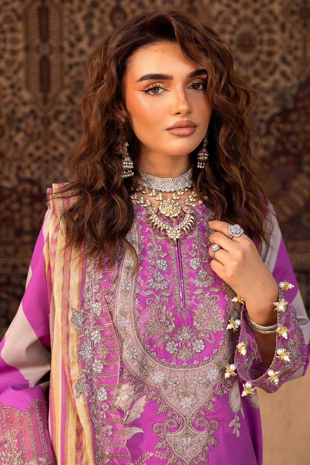 3-PC Unstitched Embroidered Lawn Collection CRN5-16