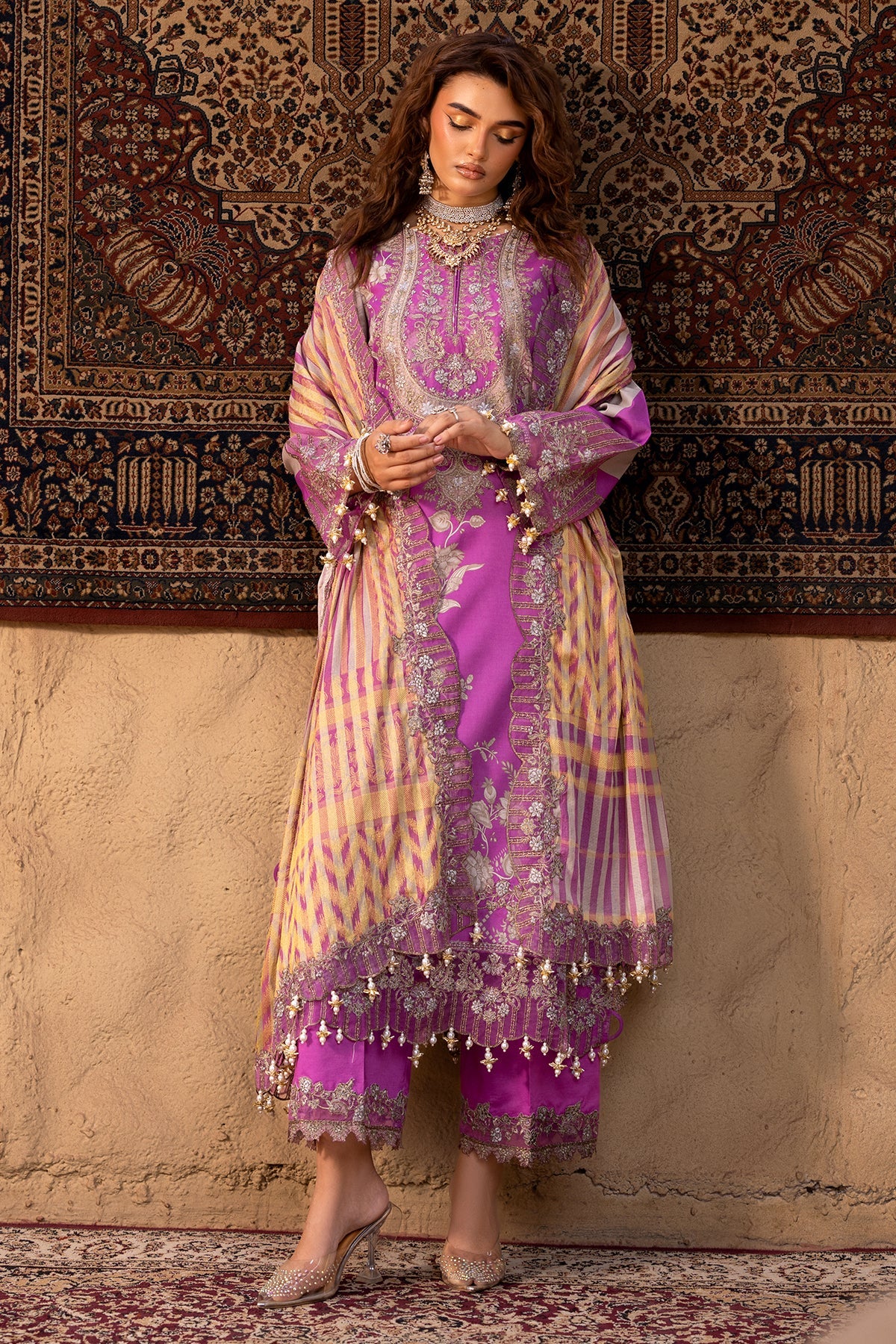 3-PC Unstitched Embroidered Lawn Collection CRN5-16