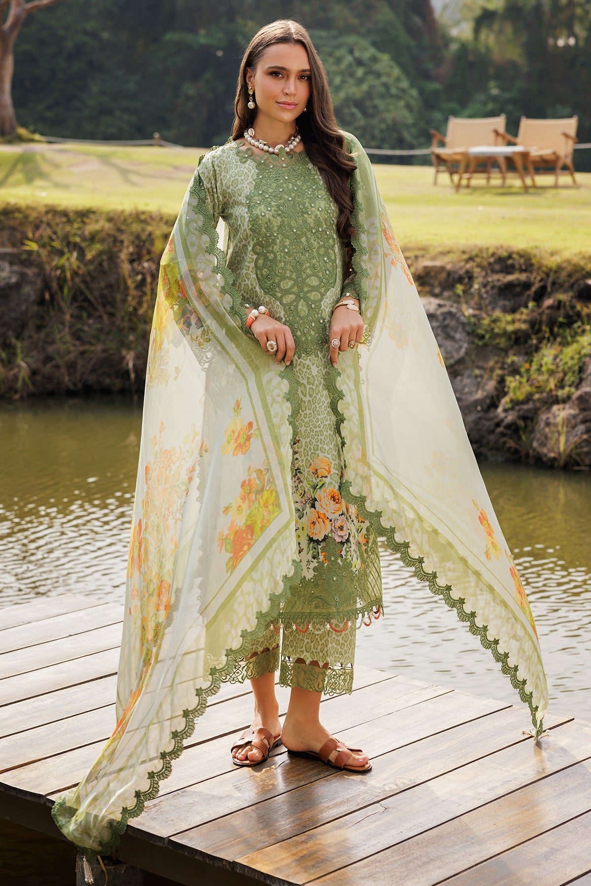 3-PC Unstitched Embroidered Lawn Collection CN5-11