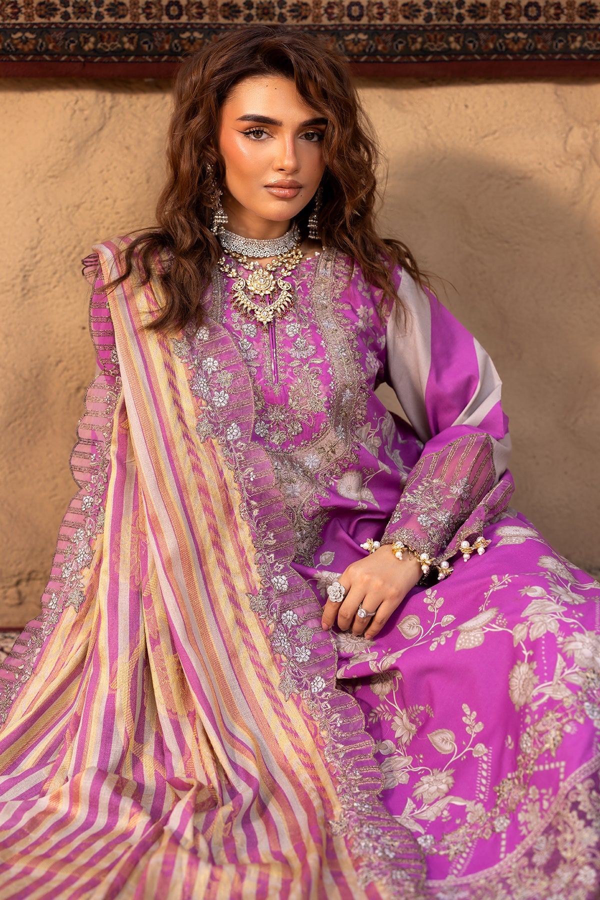 3-PC Unstitched Embroidered Lawn Collection CRN5-16