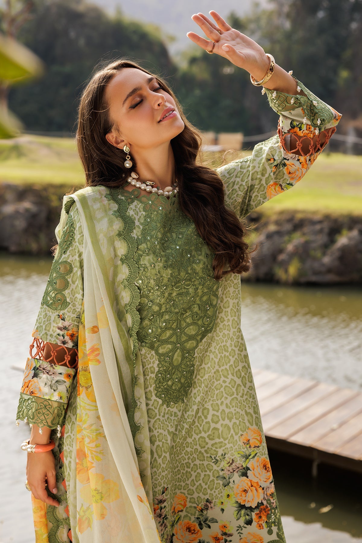 3-PC Unstitched Embroidered Lawn Collection CN5-11