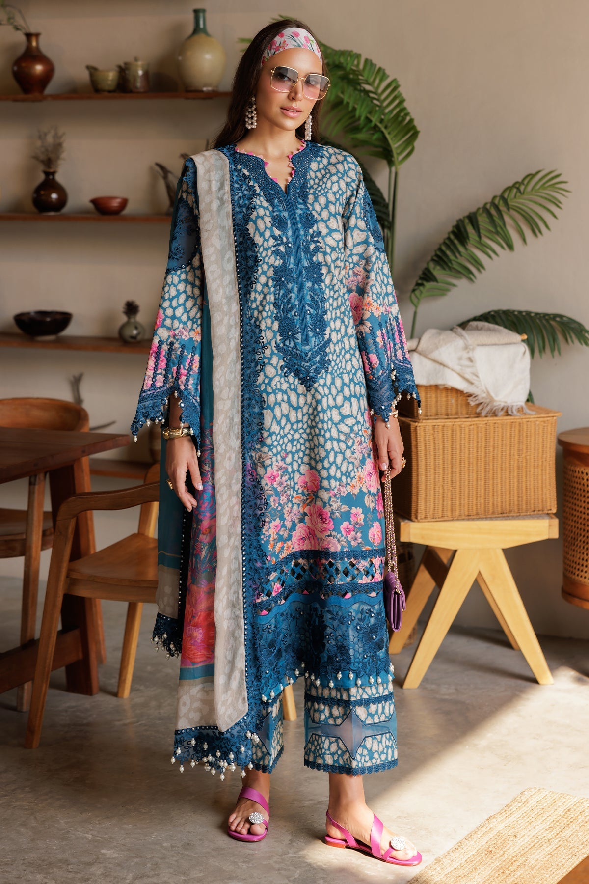 3-PC Unstitched Embroidered Lawn Collection CN5-12