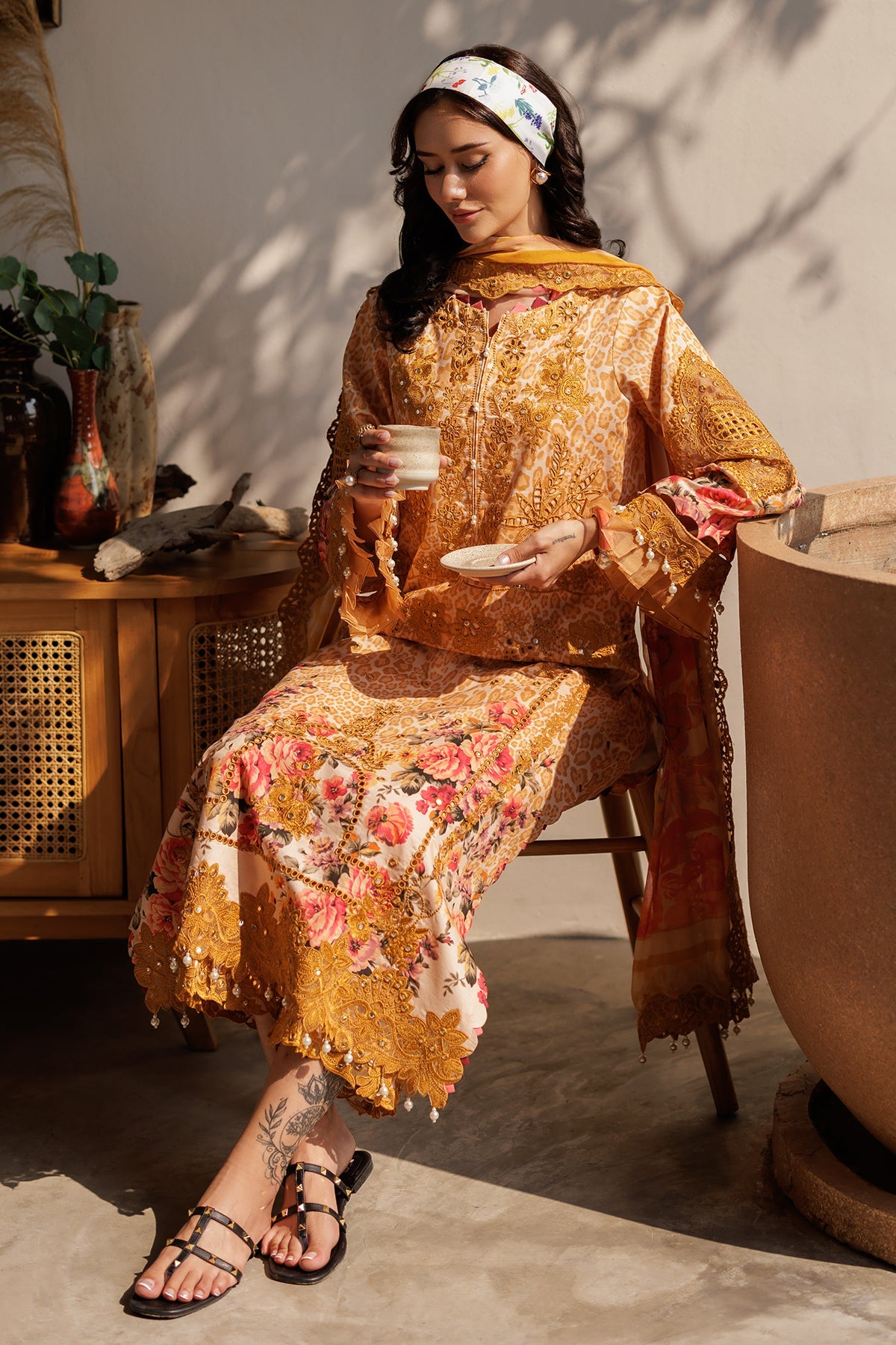 3-PC Unstitched Embroidered Lawn Collection CN5-13