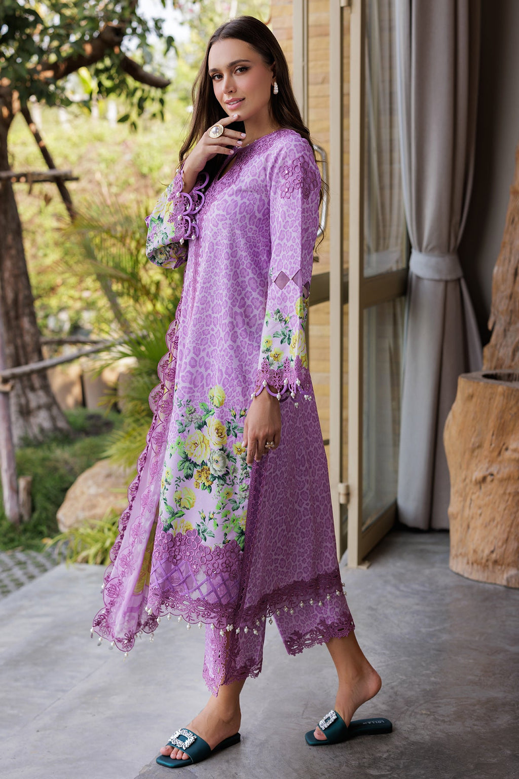 3-PC Unstitched Embroidered Lawn Collection CN5-08