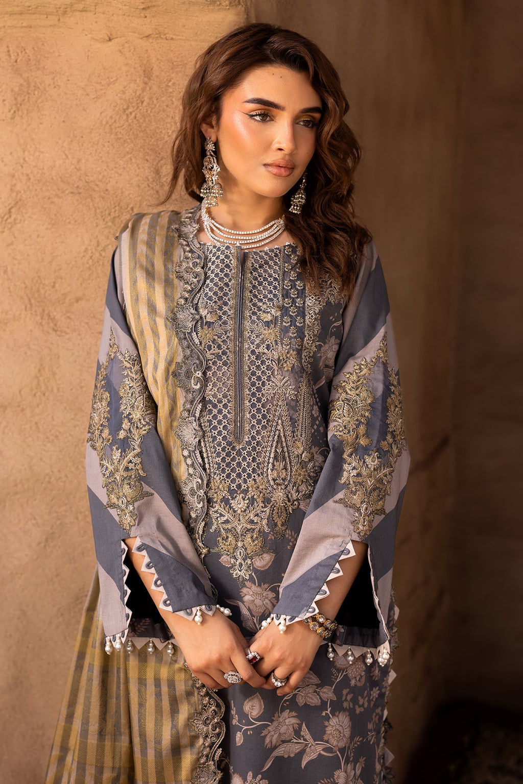 3-PC Unstitched Embroidered Lawn Collection CRN5-22