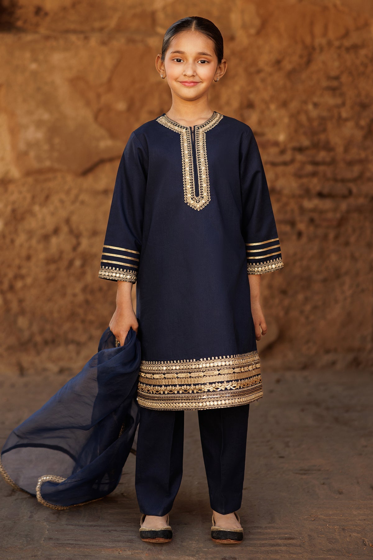 3-PC Kids Embroidered Lawn Suit CKP-5-49