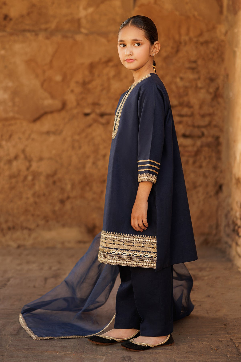 3-PC Kids Embroidered Lawn Suit CKP-5-49