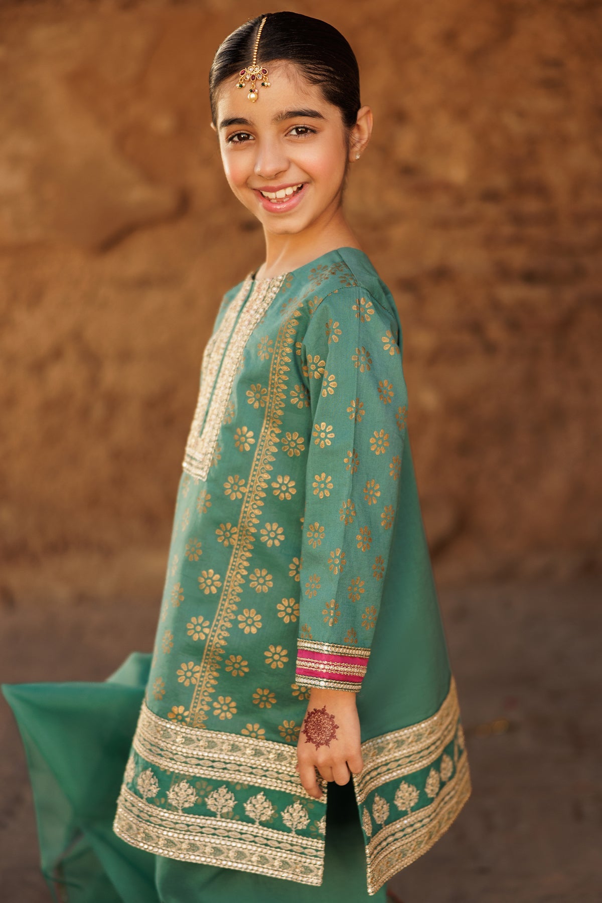 3-PC Kids Embroidered Lawn Suit CKP-5-56