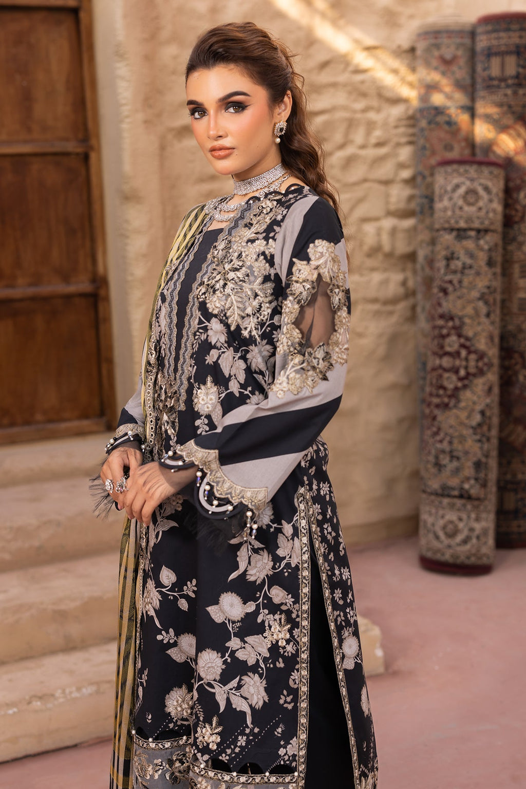 3-PC Unstitched Embroidered Lawn Collection CRN5-19