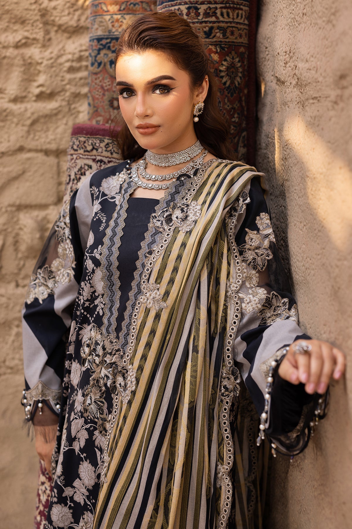 3-PC Unstitched Embroidered Lawn Collection CRN5-19