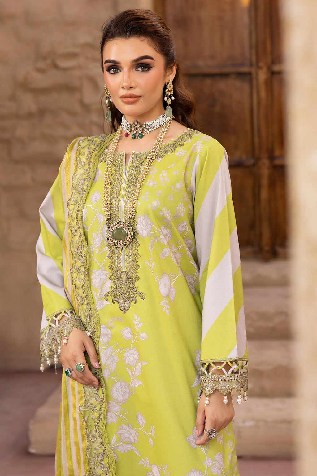 3-PC Unstitched Embroidered Lawn Collection CRN5-18