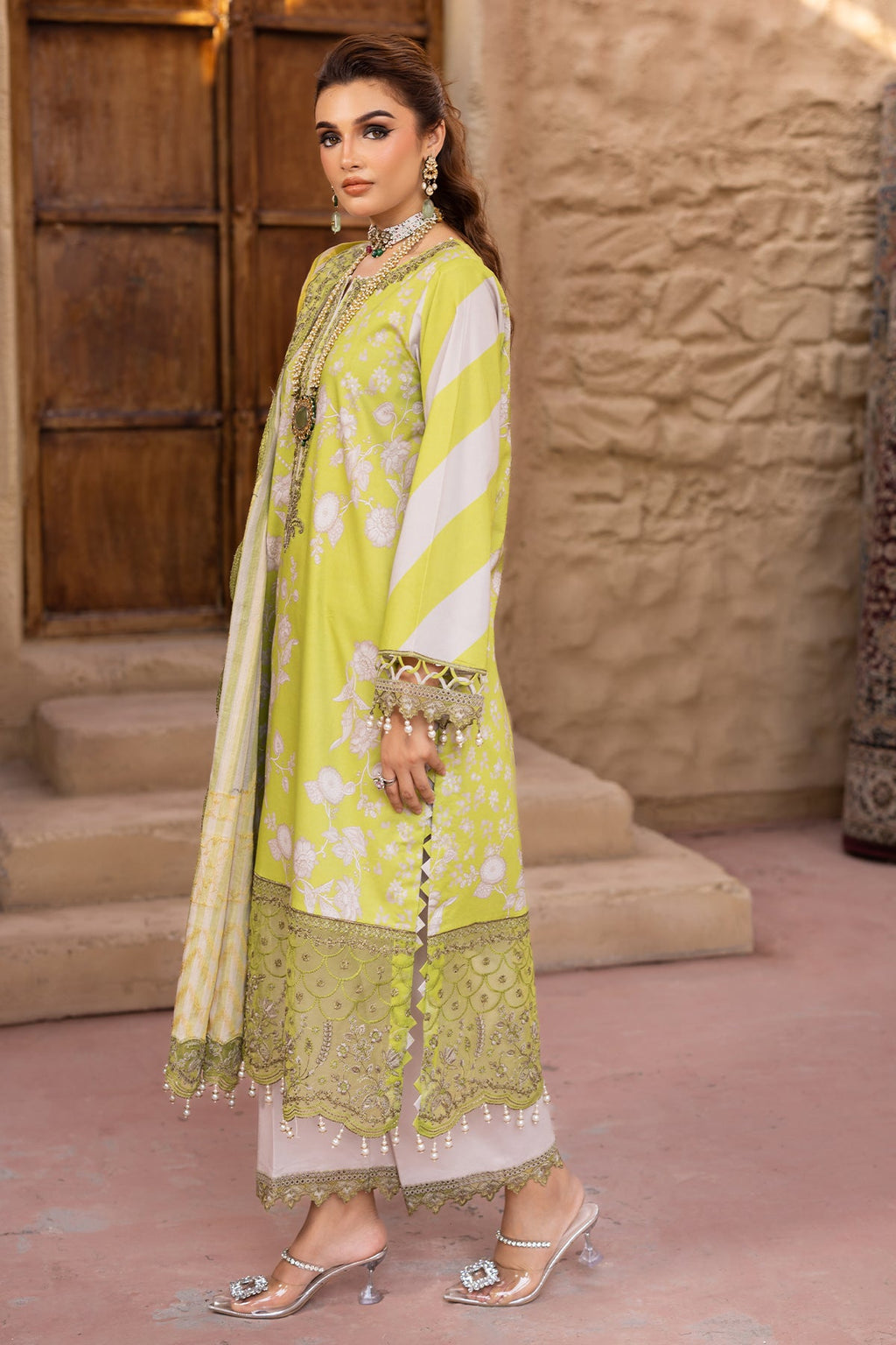 3-PC Unstitched Embroidered Lawn Collection CRN5-18