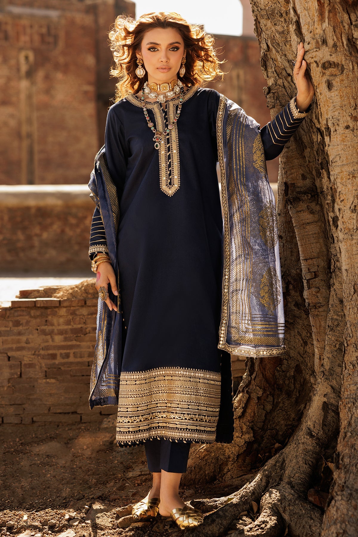 3-PC Embroidered Lawn Suit CNP-5-25