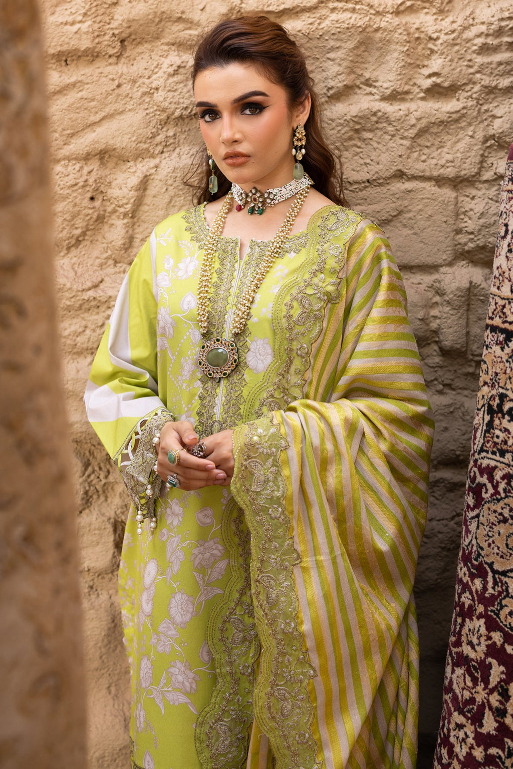 3-PC Unstitched Embroidered Lawn Collection CRN5-18