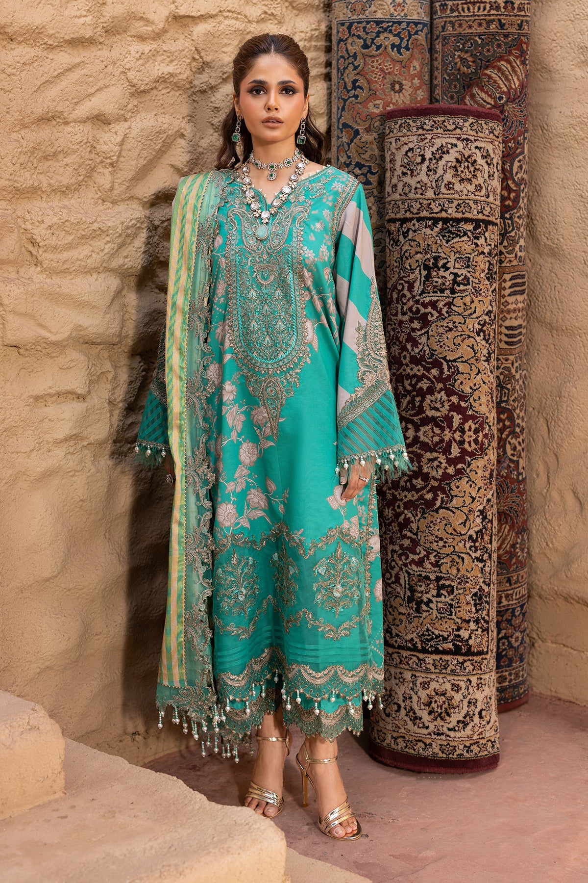 3-PC Unstitched Embroidered Lawn Collection CRN5-21