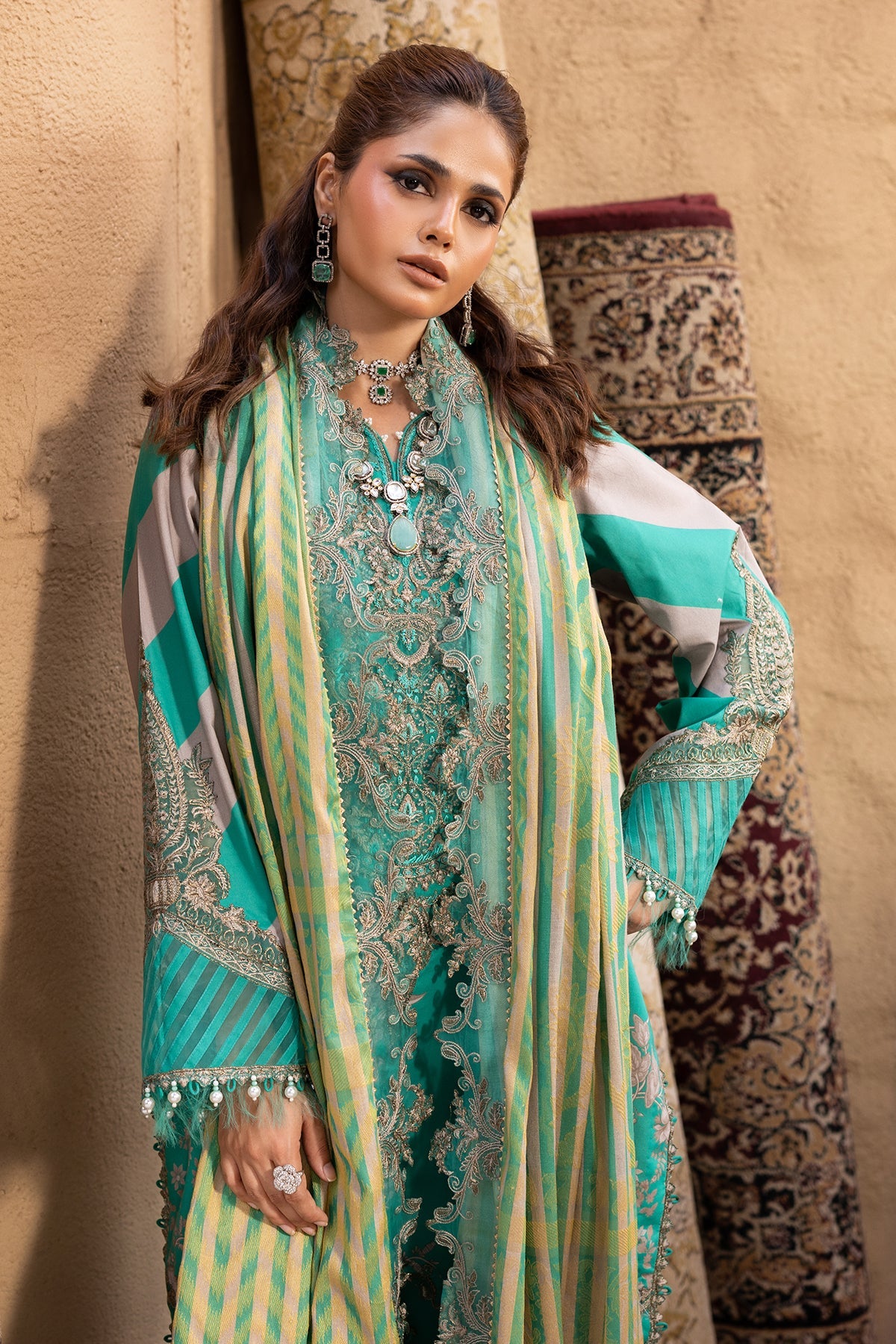3-PC Unstitched Embroidered Lawn Collection CRN5-21