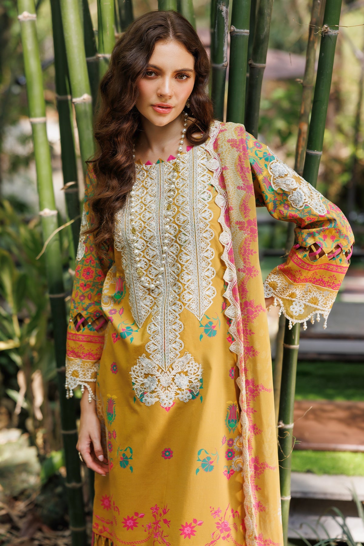 3-PC Unstitched Embroidered Lawn Collection CC6-07