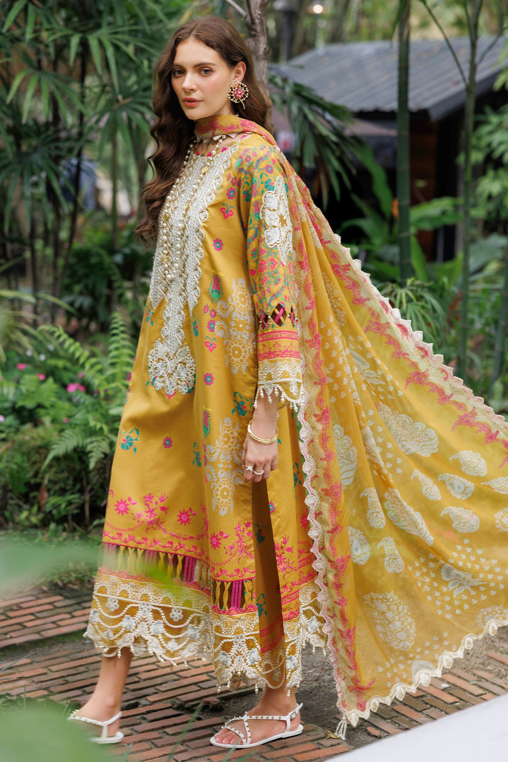 3-PC Unstitched Embroidered Lawn Collection CC6-07