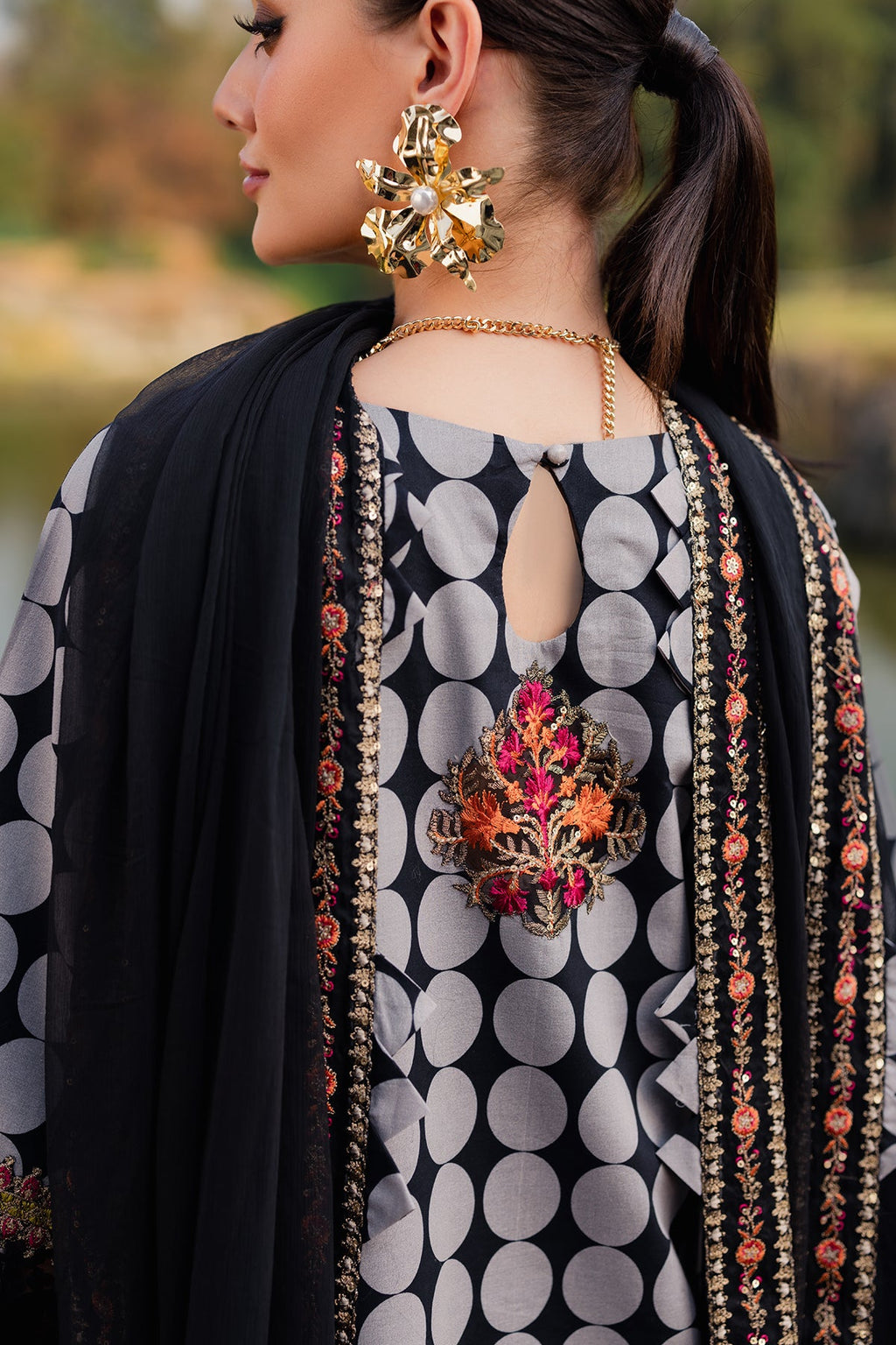 3-PC Unstitched Festive Edit Lawn Collection CQ5-01