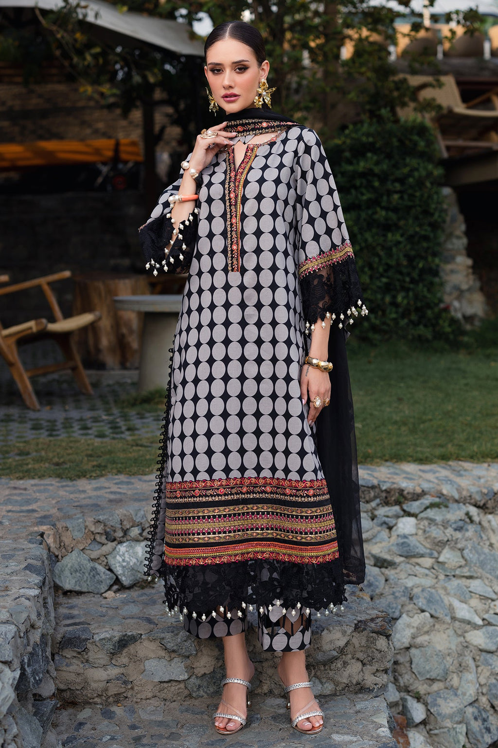 3-PC Unstitched Festive Edit Lawn Collection CQ5-01