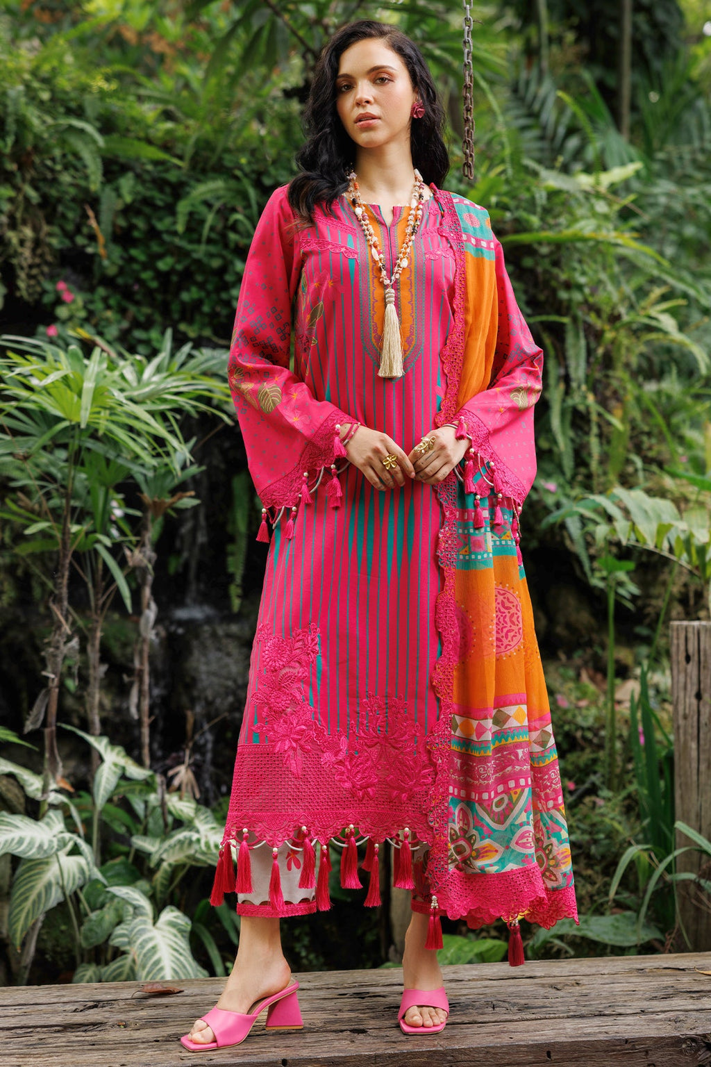 3-PC Unstitched Embroidered Lawn Collection CC6-08