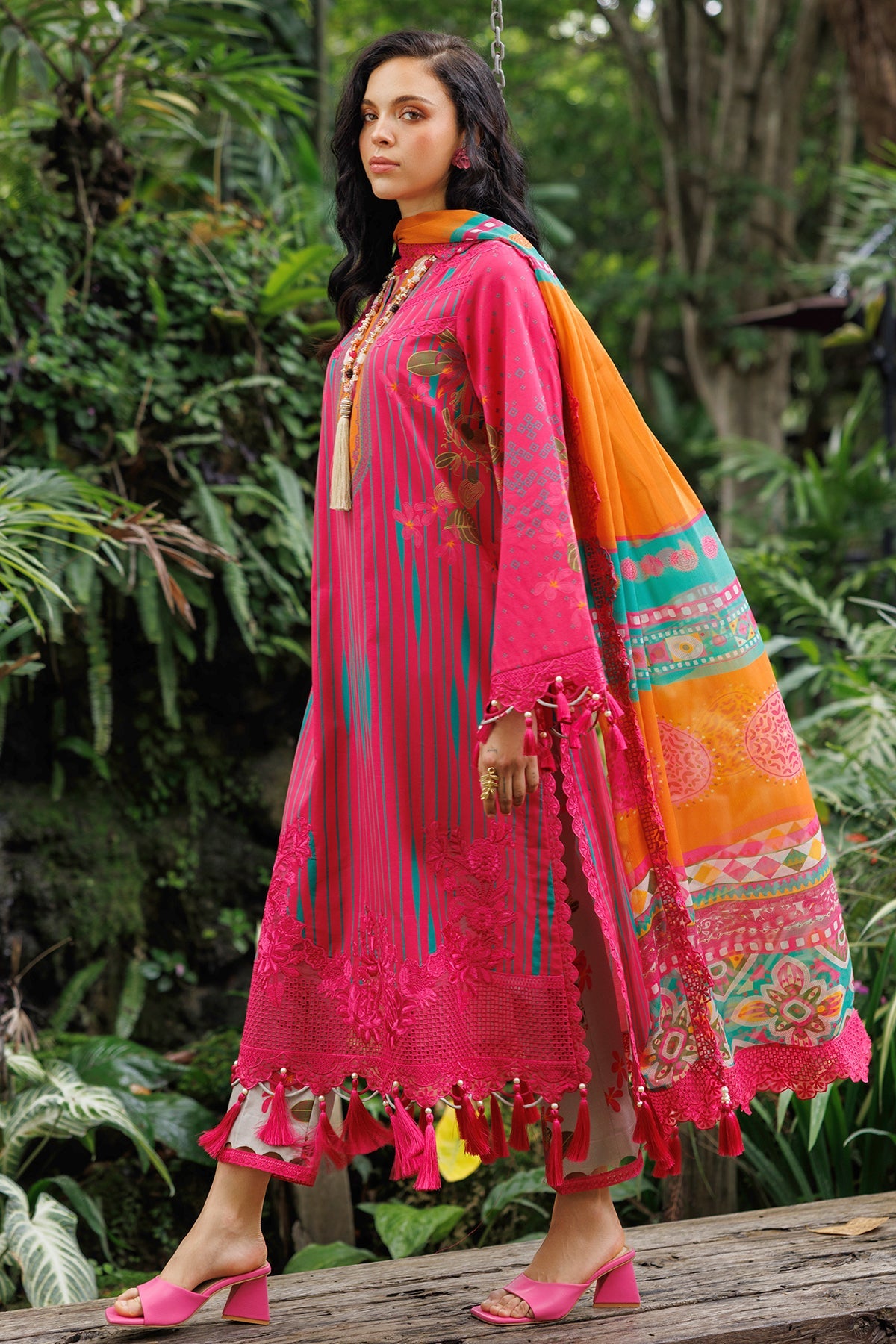 3-PC Unstitched Embroidered Lawn Collection CC6-08