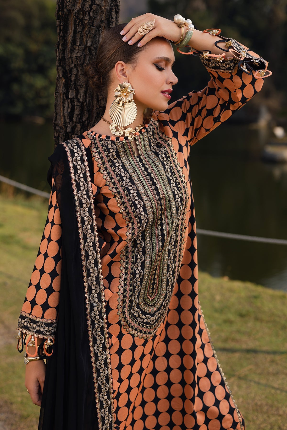 3-PC Unstitched Festive Edit Lawn Collection CQ5-02