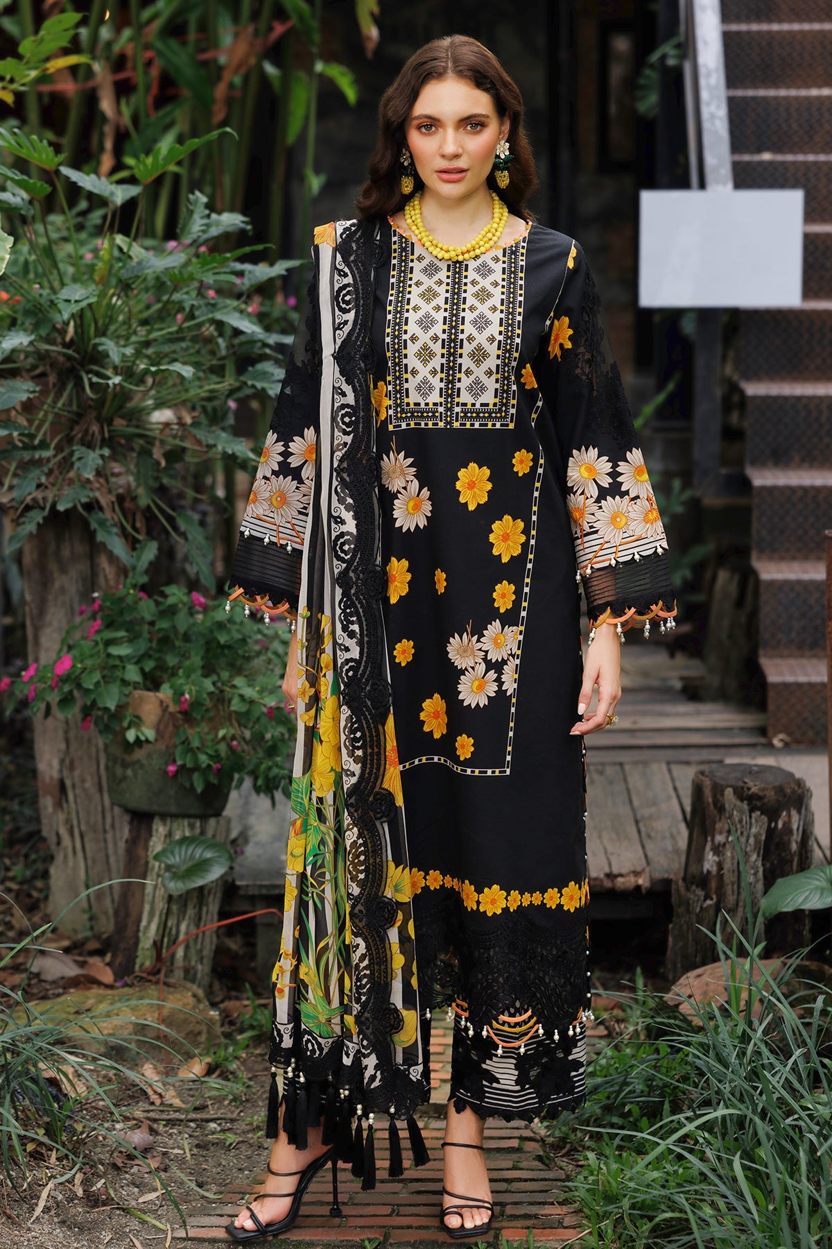 3-PC Unstitched Embroidered Lawn Collection CC6-06