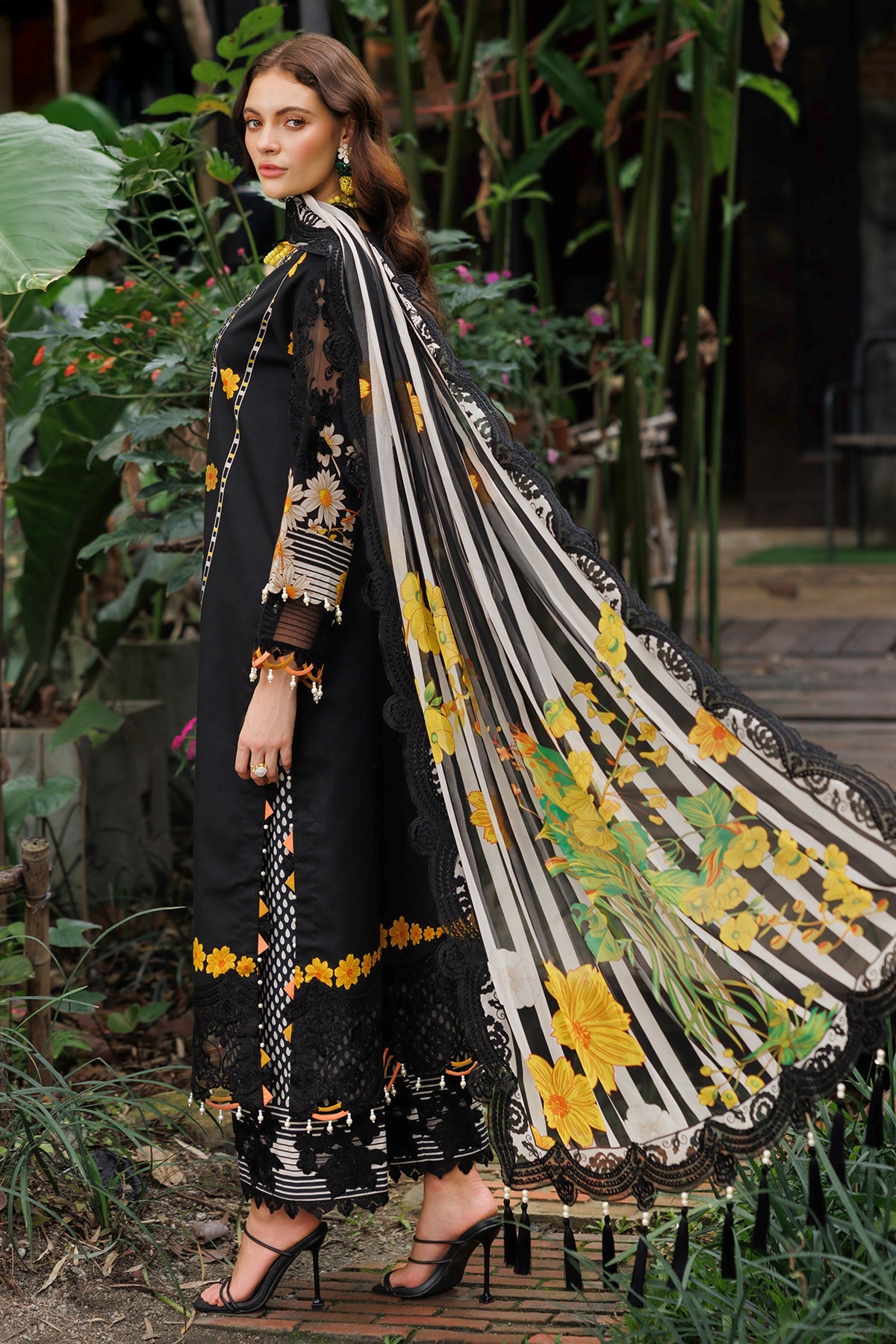 3-PC Unstitched Embroidered Lawn Collection CC6-06