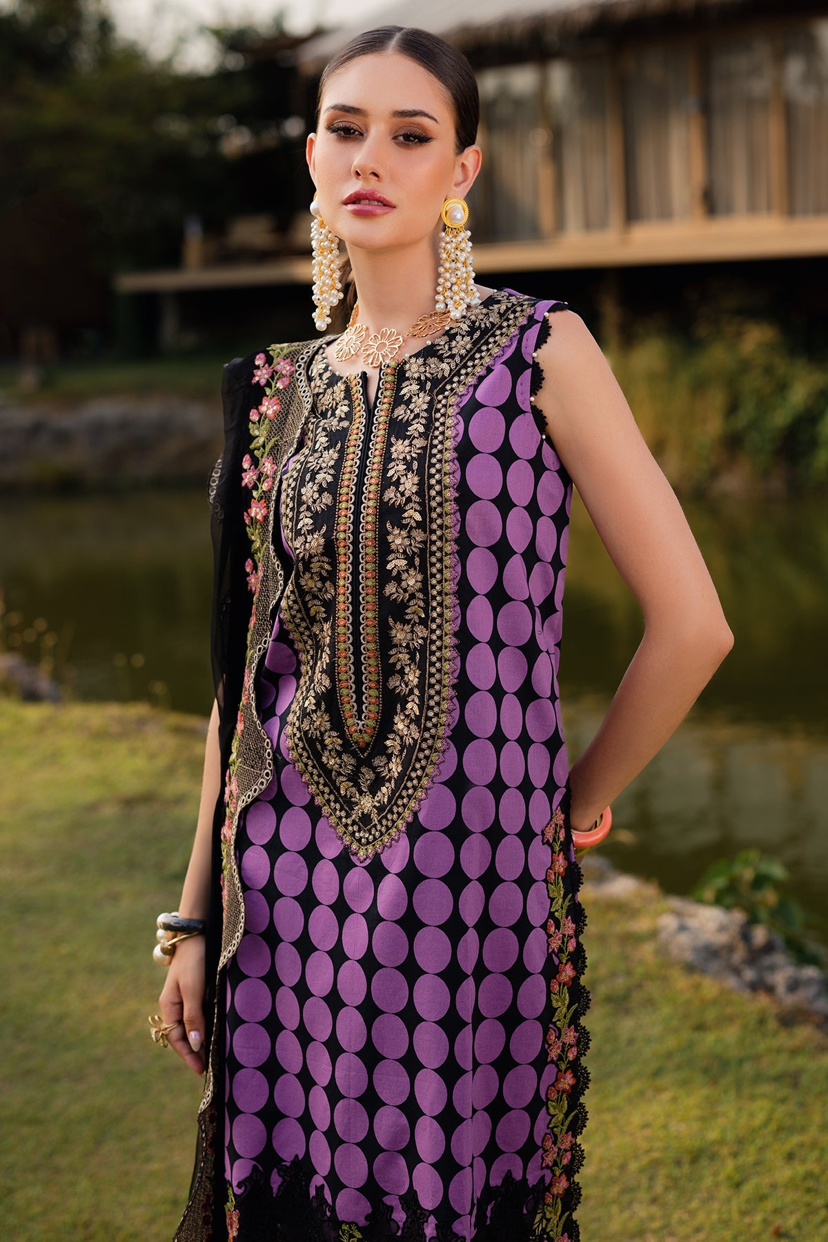 3-PC Unstitched Festive Edit Lawn Collection CQ5-03