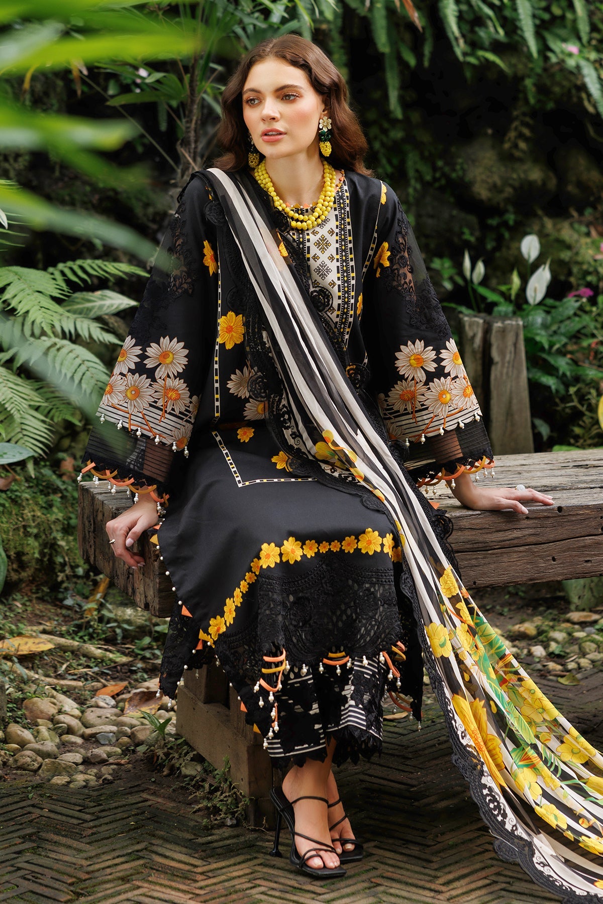 3-PC Unstitched Embroidered Lawn Collection CC6-06