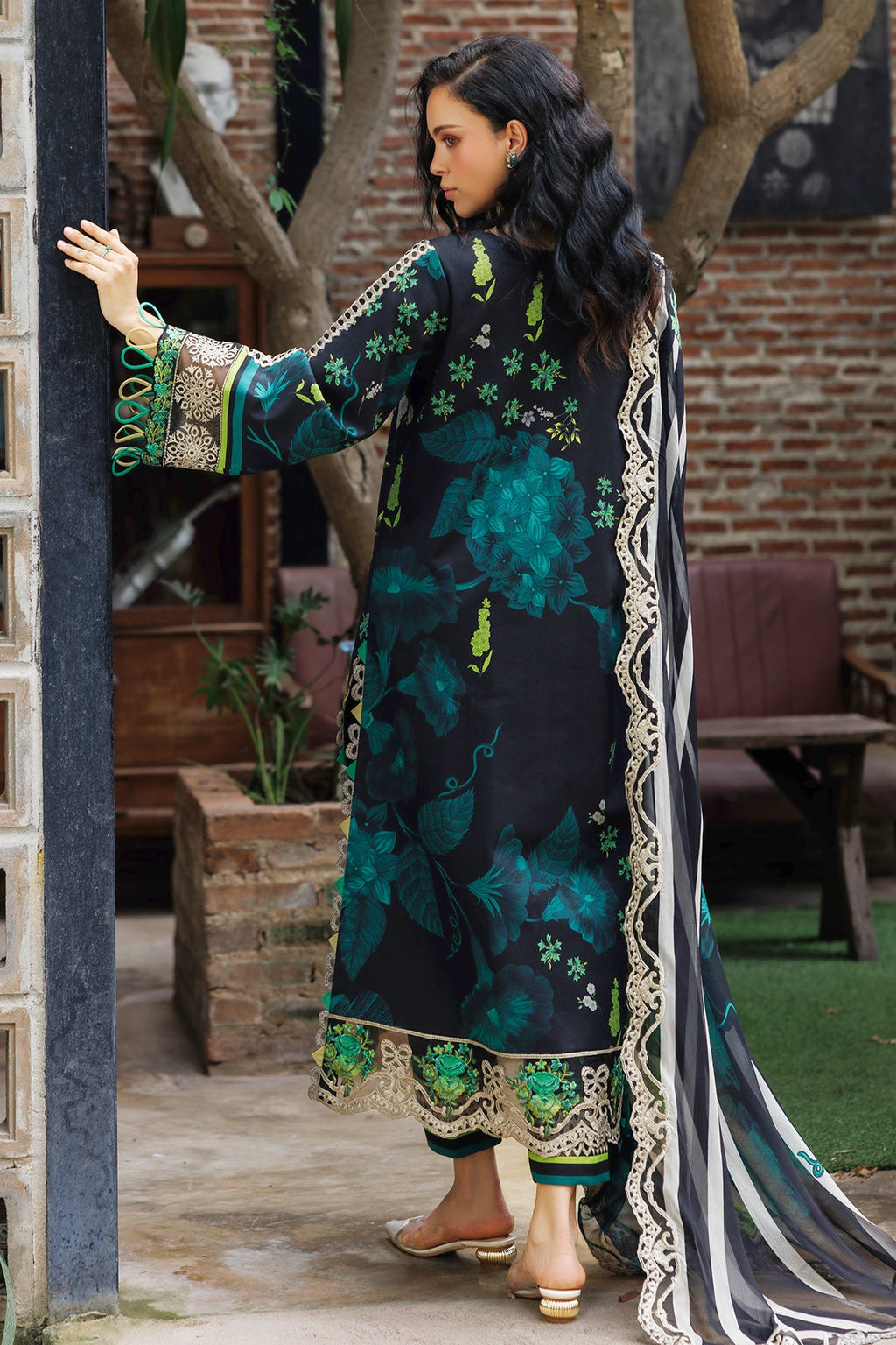 3-PC Unstitched Embroidered Lawn Collection CC6-02