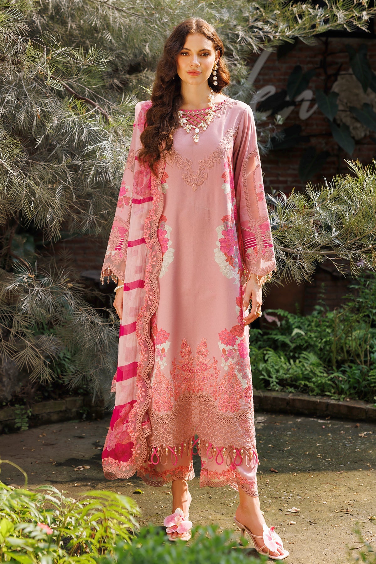 3-PC Unstitched Embroidered Lawn Collection CC6-01