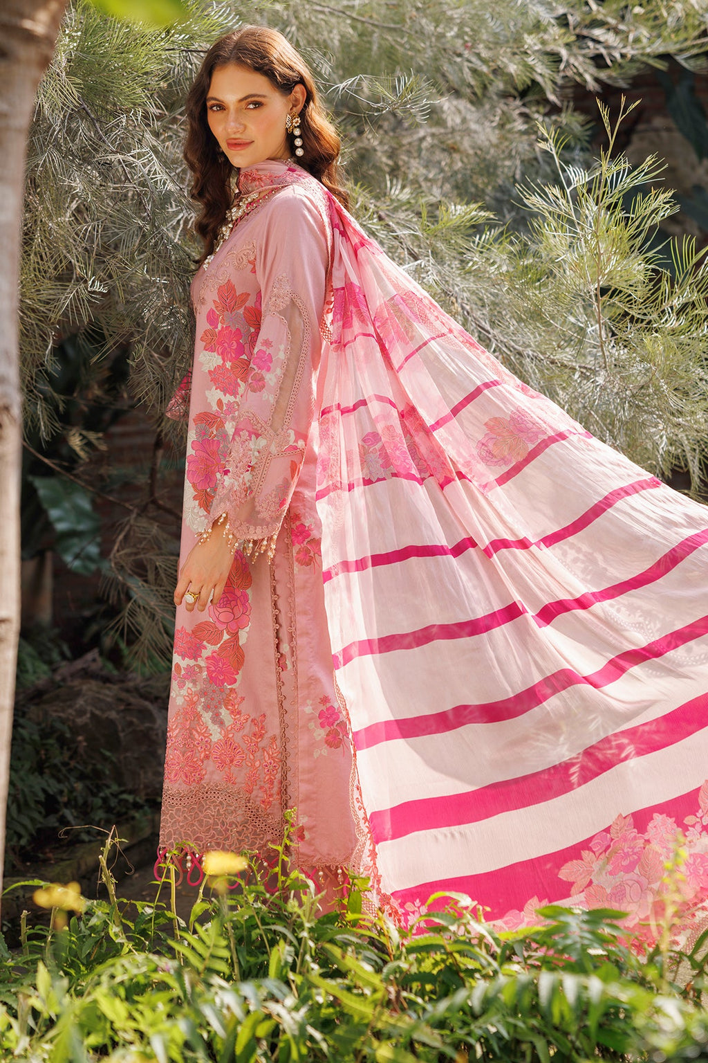 3-PC Unstitched Embroidered Lawn Collection CC6-01