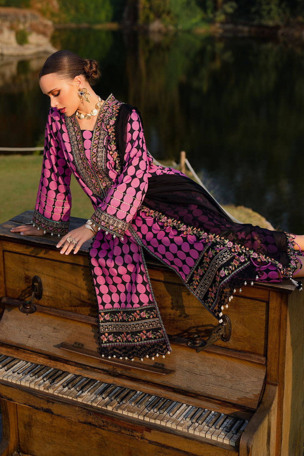 3-PC Unstitched Festive Edit Lawn Collection CQ5-07