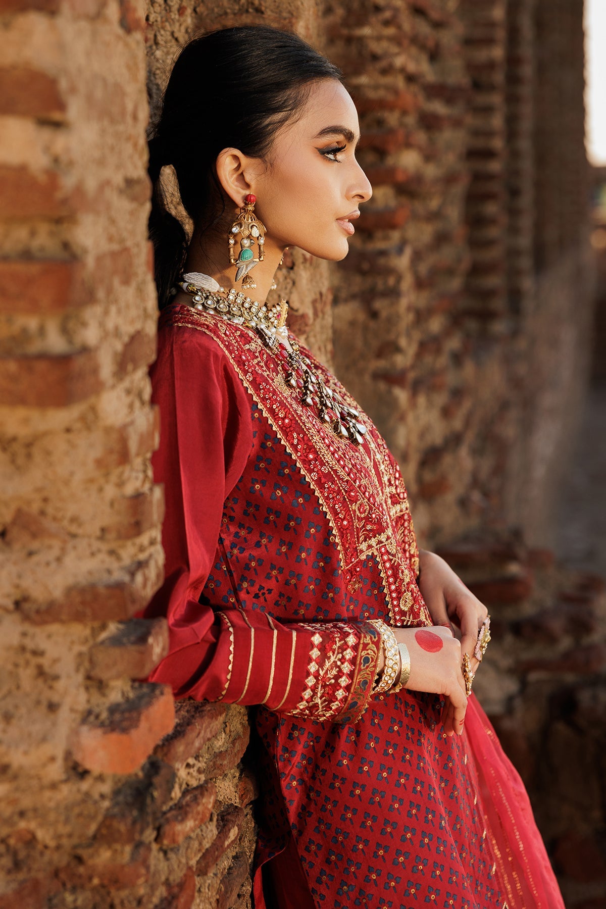 3-PC Embroidered Silk Suit CMA-5-28