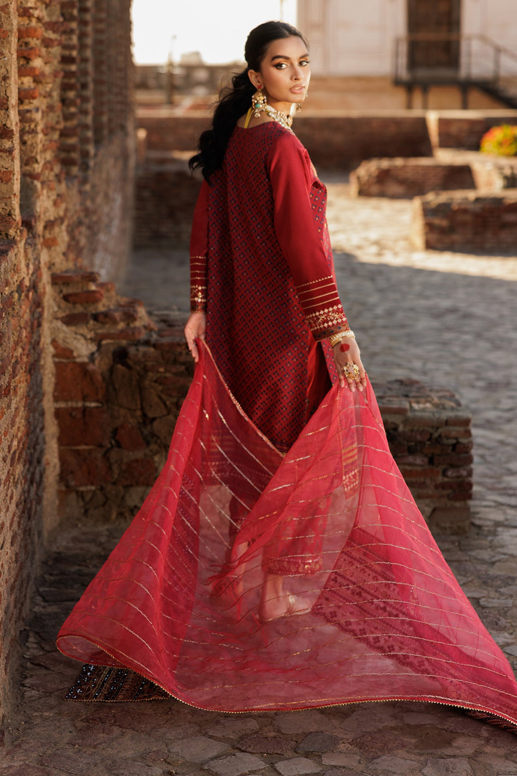 3-PC Embroidered Silk Suit CMA-5-28