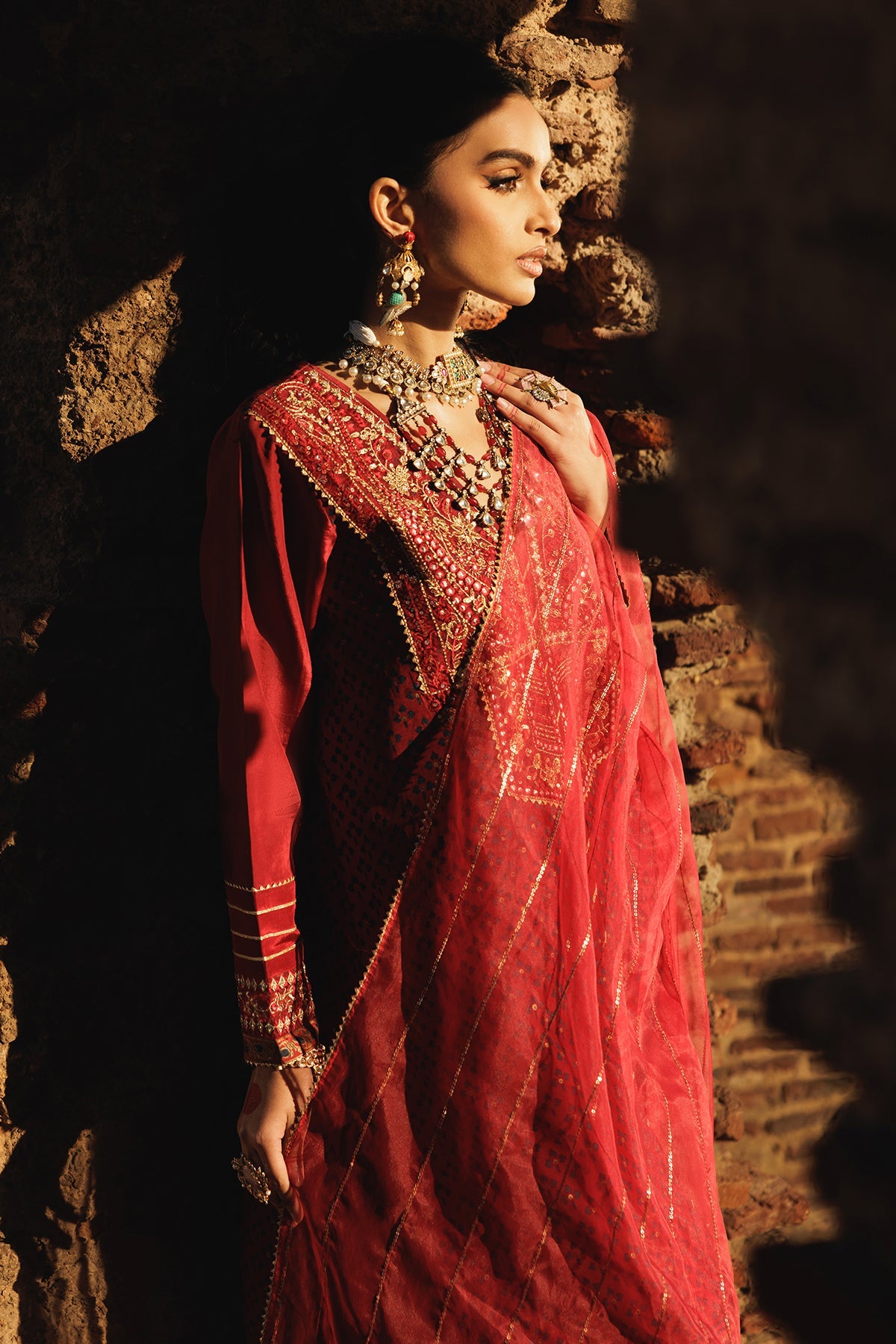3-PC Embroidered Silk Suit CMA-5-28