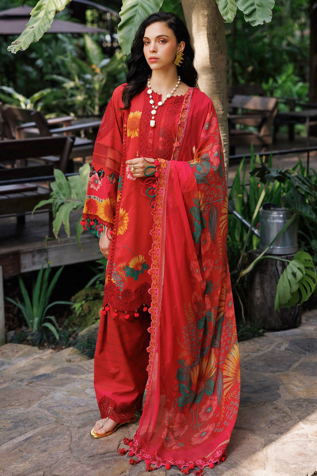 3-PC Unstitched Embroidered Lawn Collection CC6-04