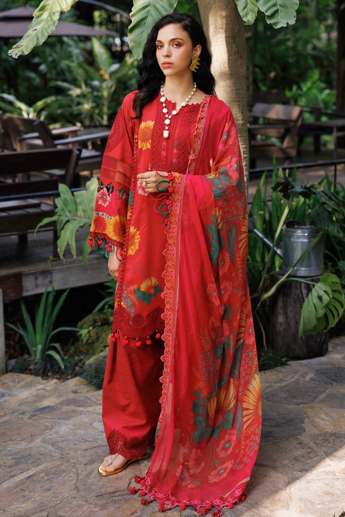 3-PC Unstitched Embroidered Lawn Collection CC6-04