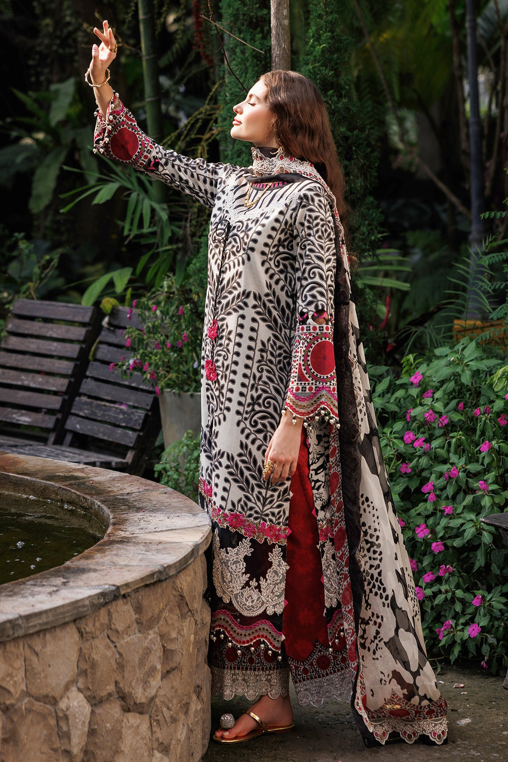 3-PC Unstitched Embroidered Lawn Collection CRB5-11