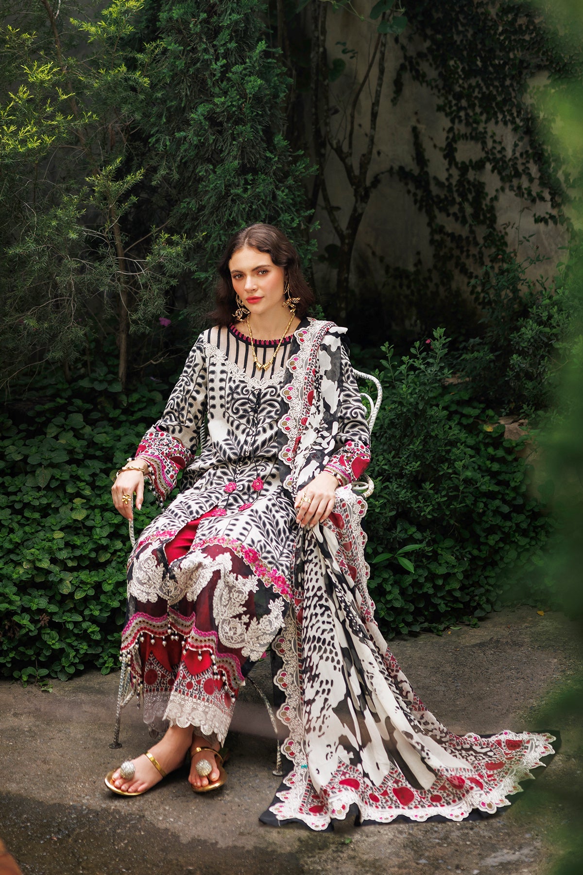3-PC Unstitched Embroidered Lawn Collection CRB5-11