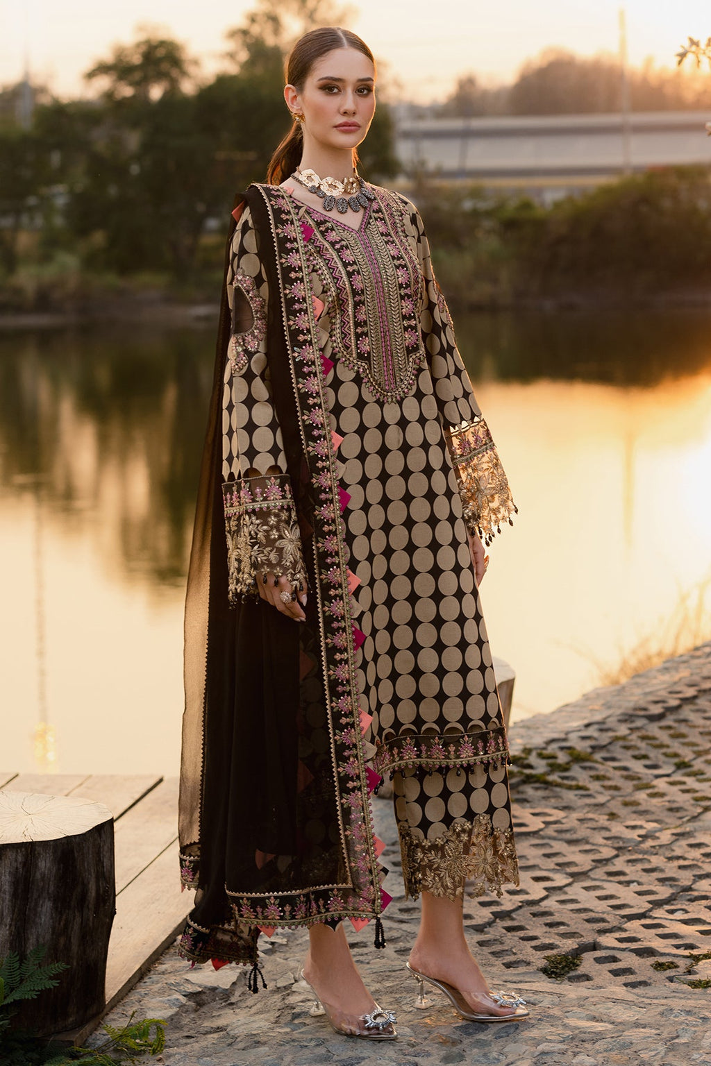 3-PC Unstitched Festive Edit Lawn Collection CQ5-05