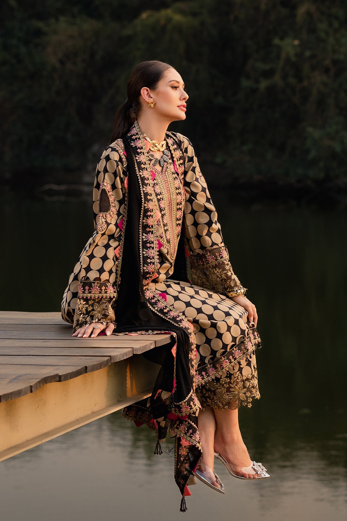 3-PC Unstitched Festive Edit Lawn Collection CQ5-05