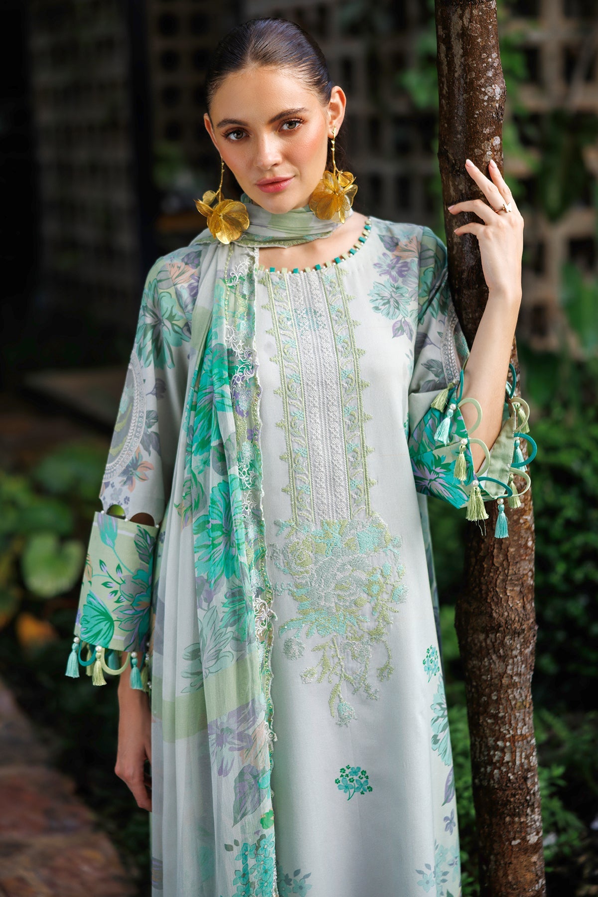 3-PC Unstitched Embroidered Lawn Collection CC6-05