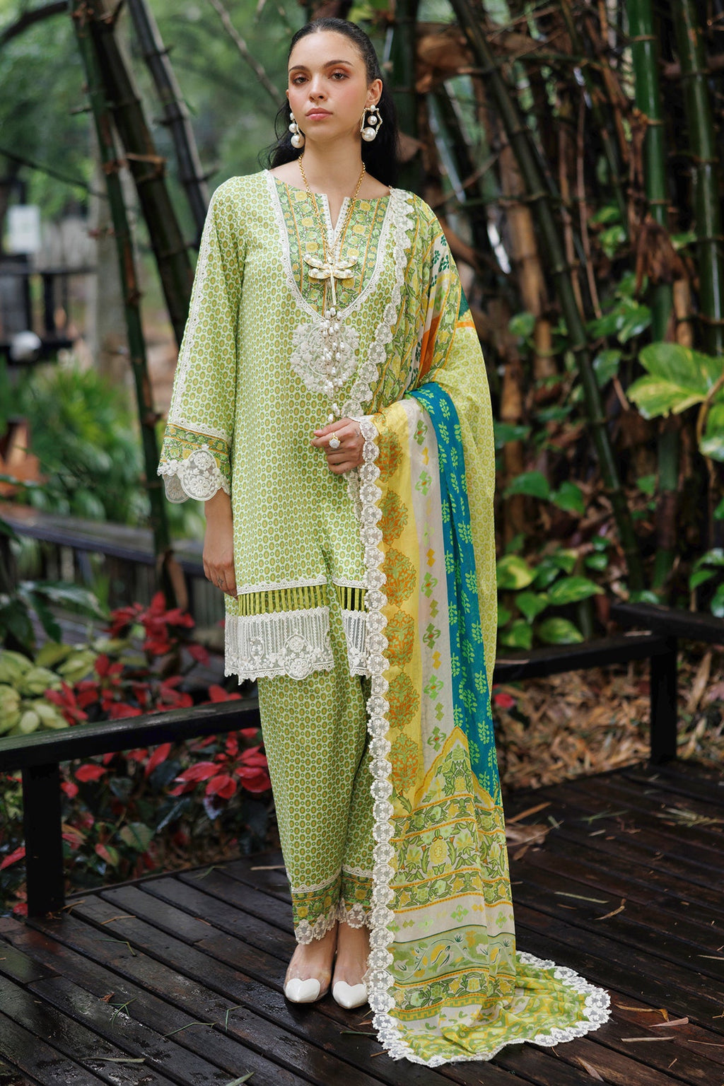 3-PC Unstitched Embroidered Lawn Collection CC6-10