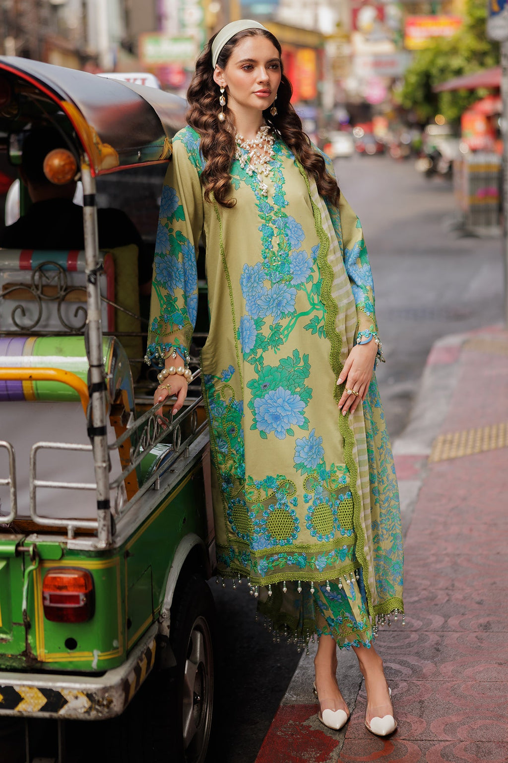 3-PC Unstitched Embroidered Lawn Collection CRB5-17